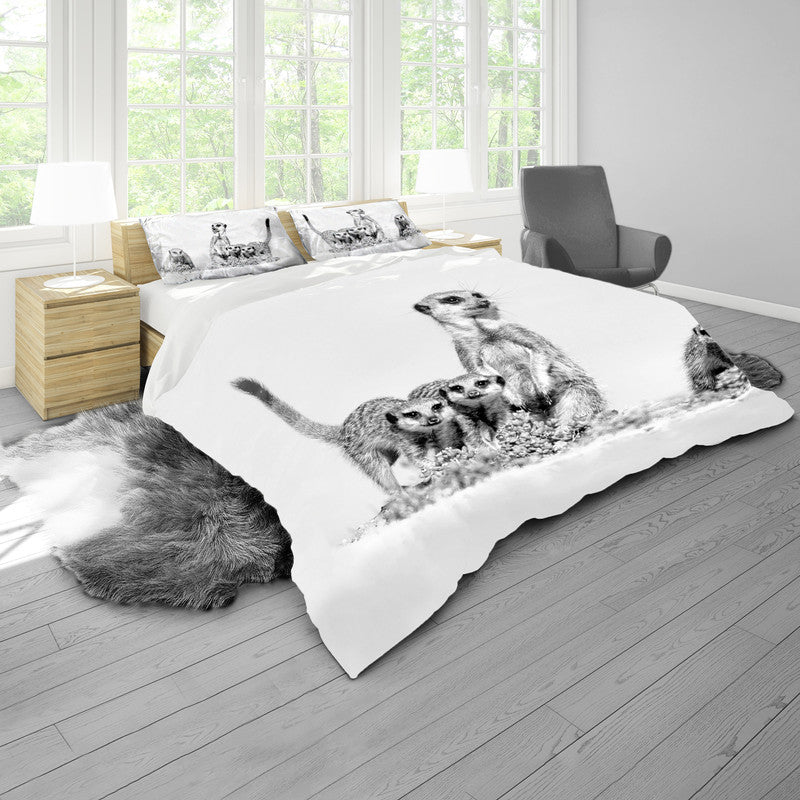 Suricate Stokstert Meerkat By Fanie Heymans Duvet Cover Set