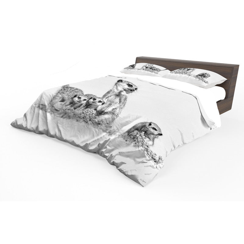 Suricate Stokstert Meerkat By Fanie Heymans Duvet Cover Set