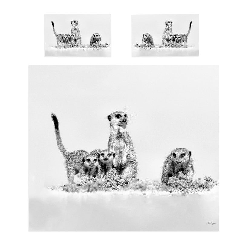 Suricate Stokstert Meerkat By Fanie Heymans Duvet Cover Set