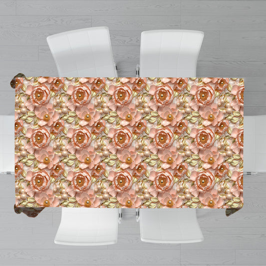 Subtle Peach Rectangle Tablecloth