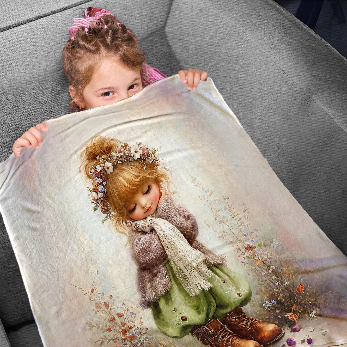 Sweet Meadow Dreams Toddler Fleece Blanket