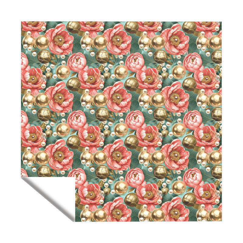 Tangerine and Gold Square Tablecloth