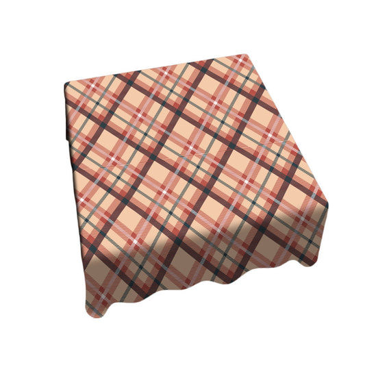 Tartan Beige Square Tablecloth