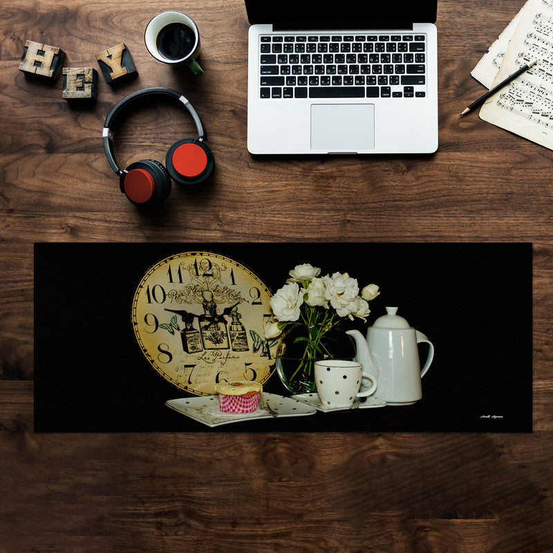 Tea Time Large Desk Pad by Annette Heymans