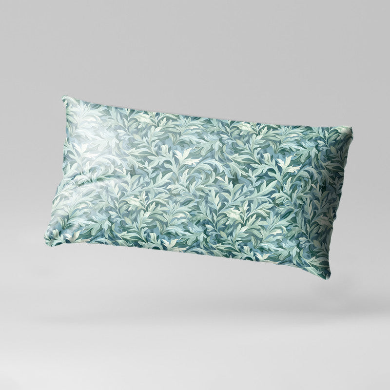 Teal Leaves Oblong Luxury Scatter