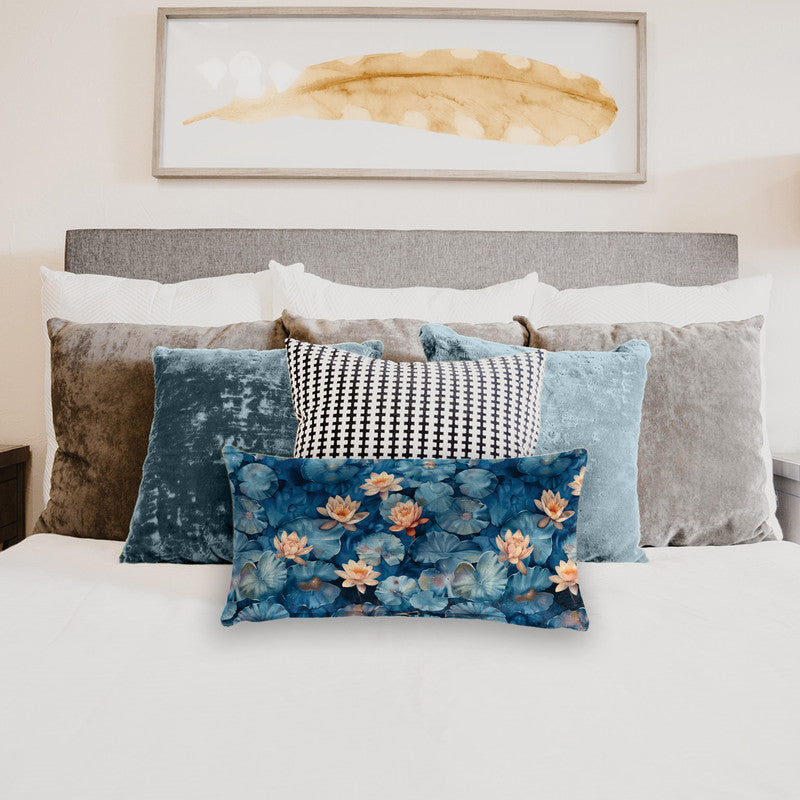 Teal Water Oblong Luxury Scatter