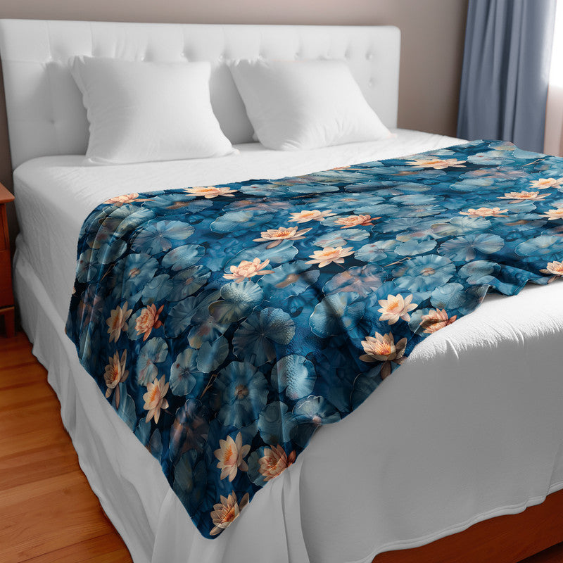 Teal Waters Light Bed Throw