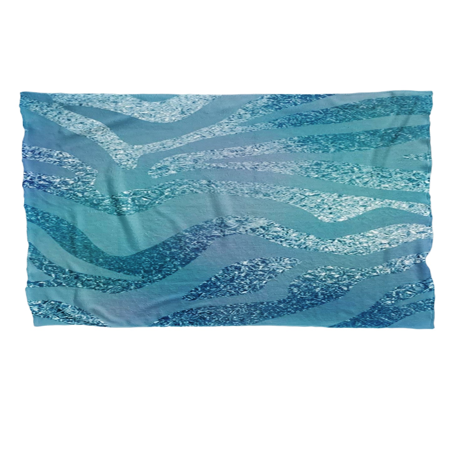 Teal Shimmer Light Bed Throw
