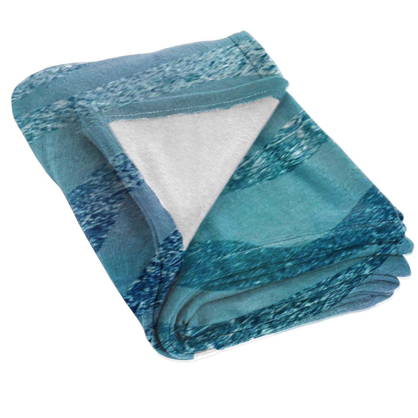 Teal Shimmer Light Bed Throw