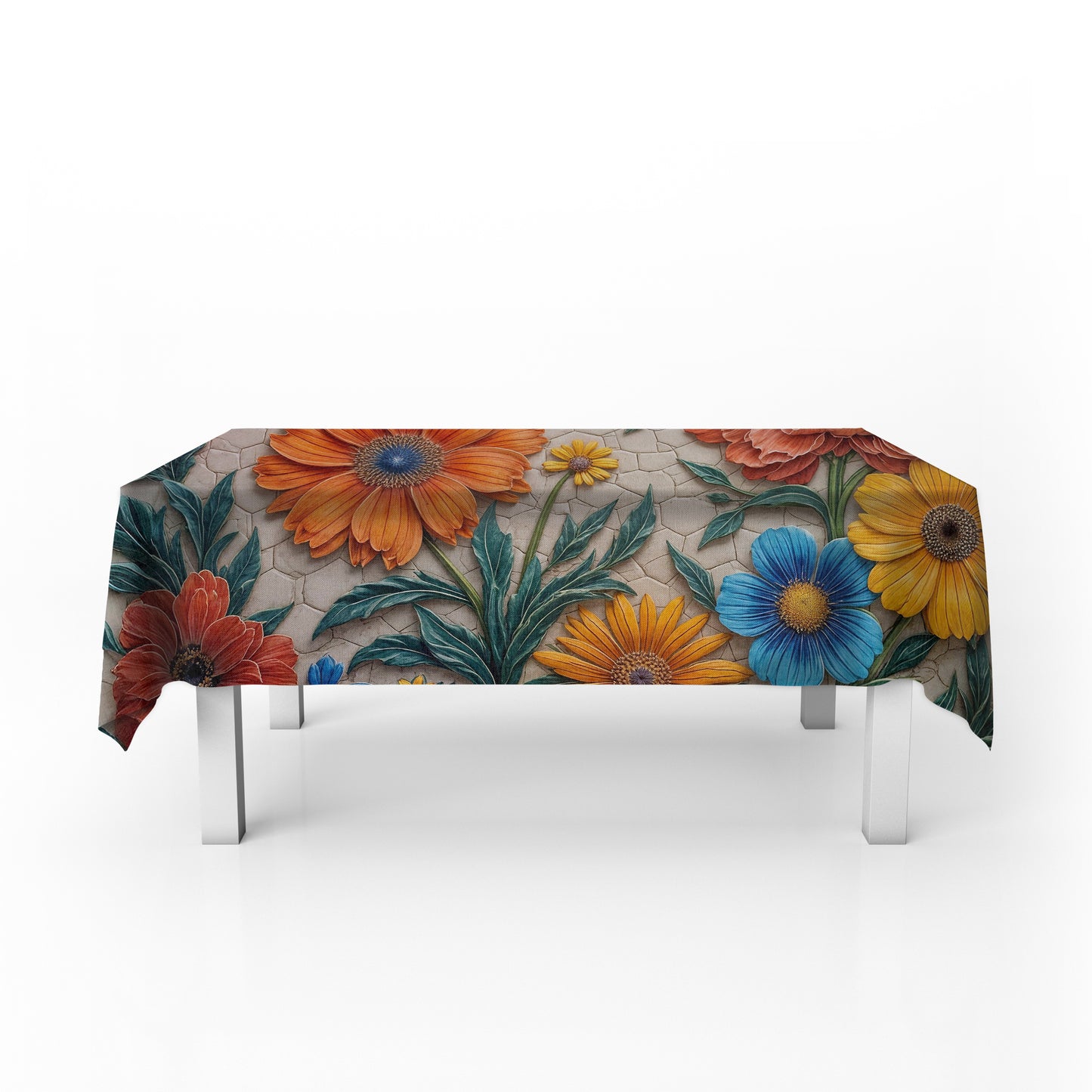 Terra Petals Rectangle Tablecloth