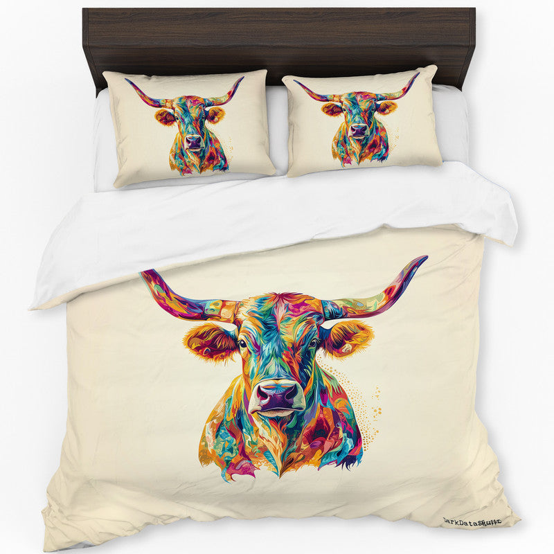 Texas Longhorn Duvet Cover Set by Wikus Schalkwyk