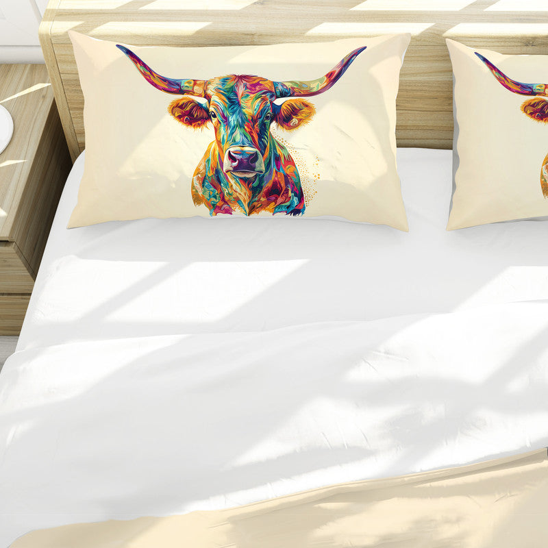 Texas Longhorn Duvet Cover Set by Wikus Schalkwyk