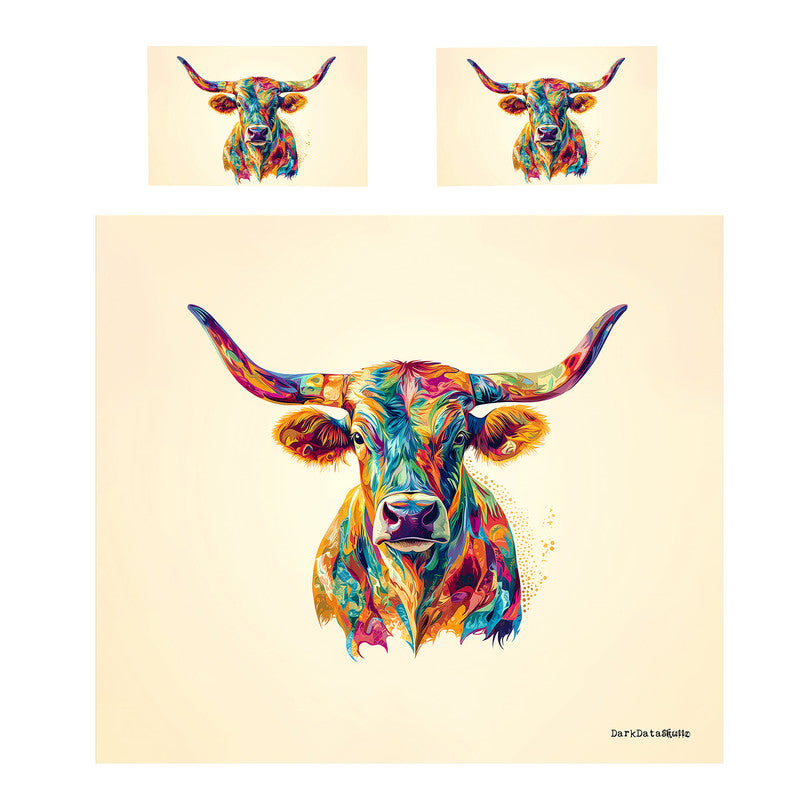 Texas Longhorn Duvet Cover Set by Wikus Schalkwyk