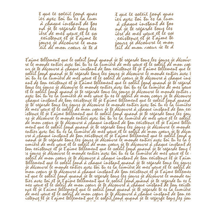 The Art Of Brown Letters Duvet Cover Set