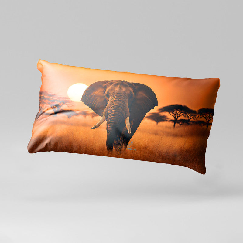 The Guardian of the Plains Oblong Luxury Scatter by Nathan Pieterse