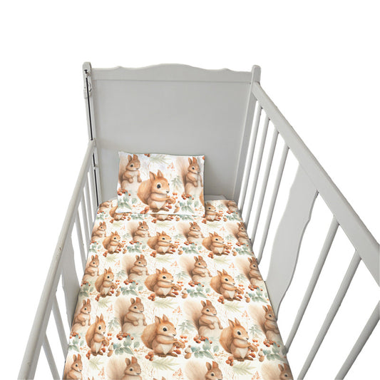 The Squirrel Family Cot Set