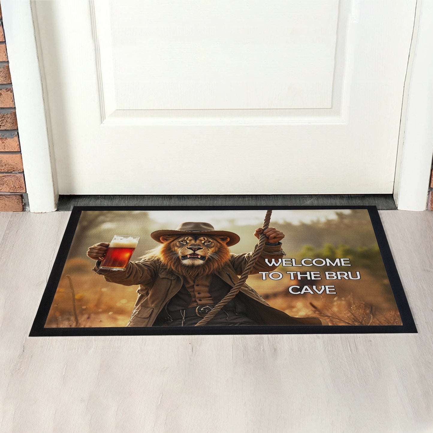 The Bru Cave Door Mat