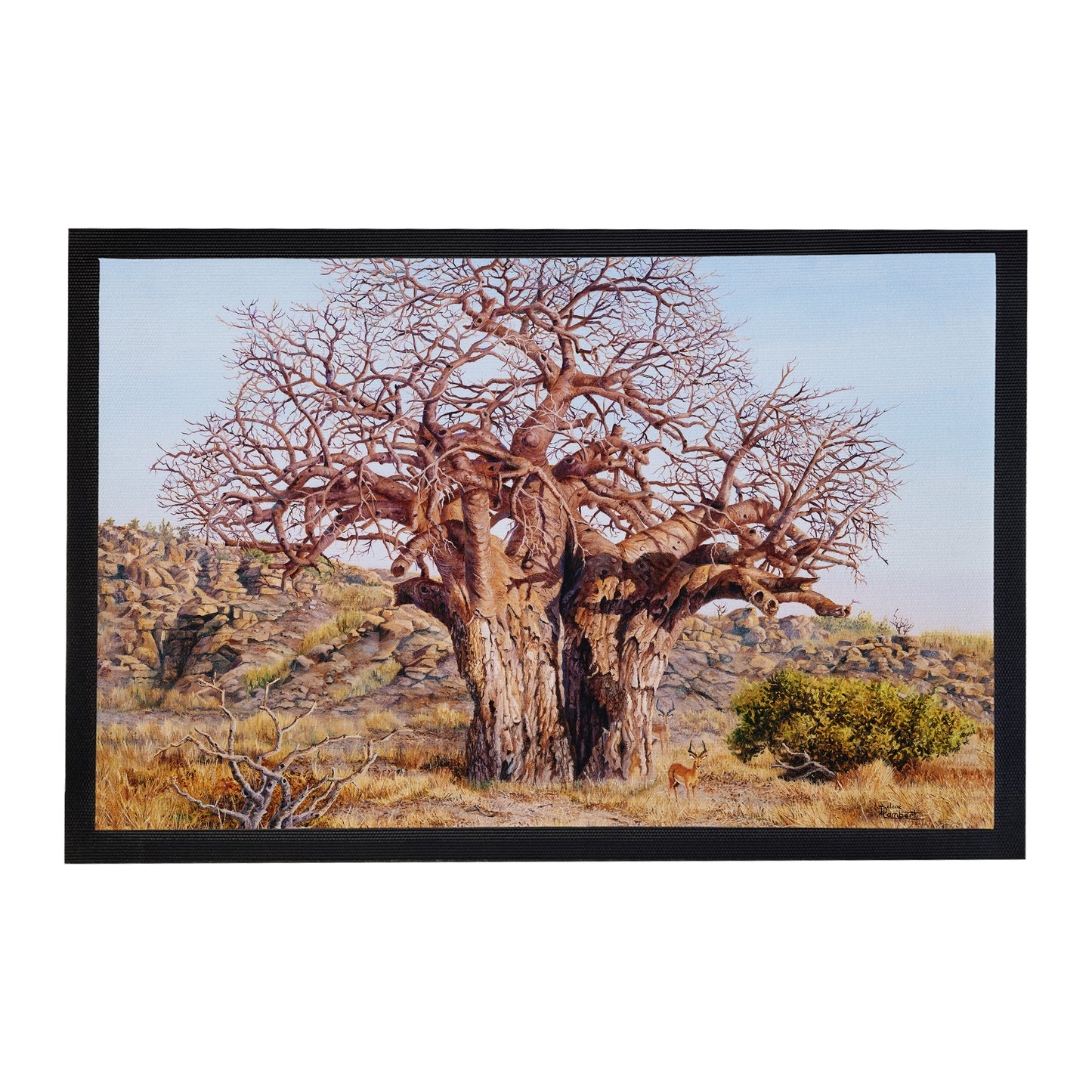 The Giant Baobab Door Mat by Delene Lambert