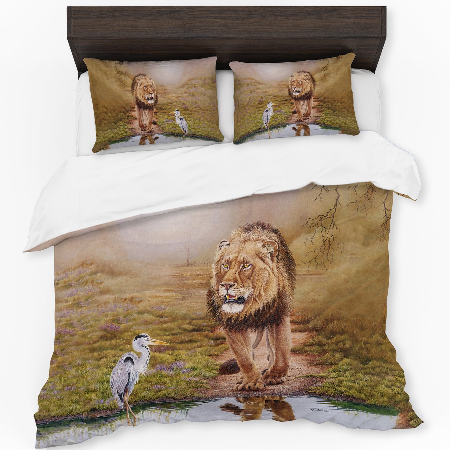 The King Pause Duvet Cover Set by Delene Lambert