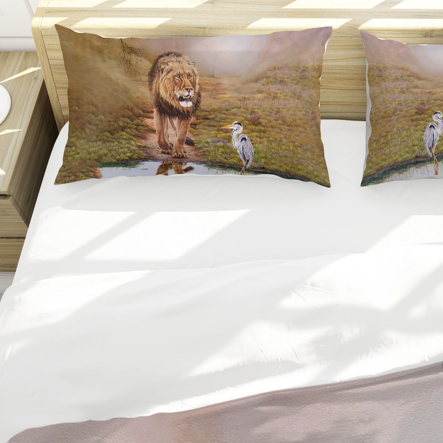 The King Pause Duvet Cover Set by Delene Lambert