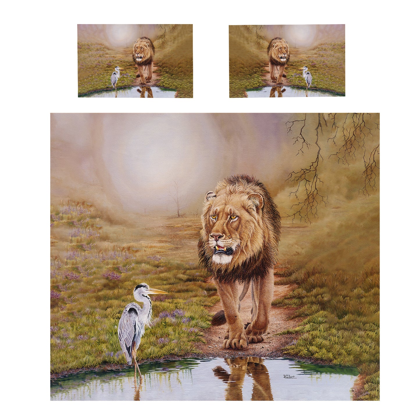 The King Pause Duvet Cover Set by Delene Lambert