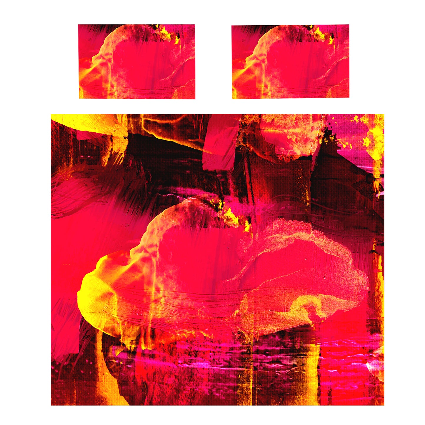 The Melting Red Point Duvet Cover Set