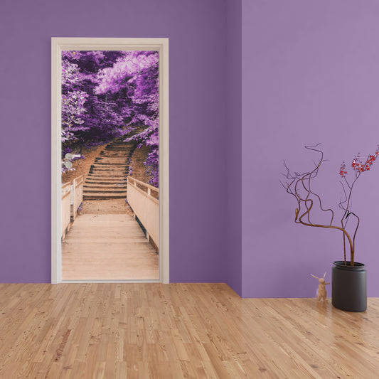 Decoupage - The Purple Woods Door