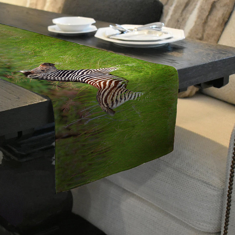 Three Zebra Table Runner by Fanie Heymans