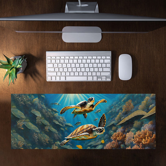 Tides Of Tranquility Large Desk Pad by Nathan Pieterse