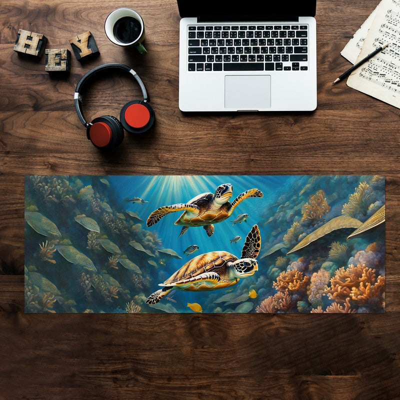 Tides Of Tranquility Large Desk Pad by Nathan Pieterse
