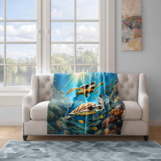 Tides Of Tranquility Light Weight Fleece Blanket by Nathan Pieterse