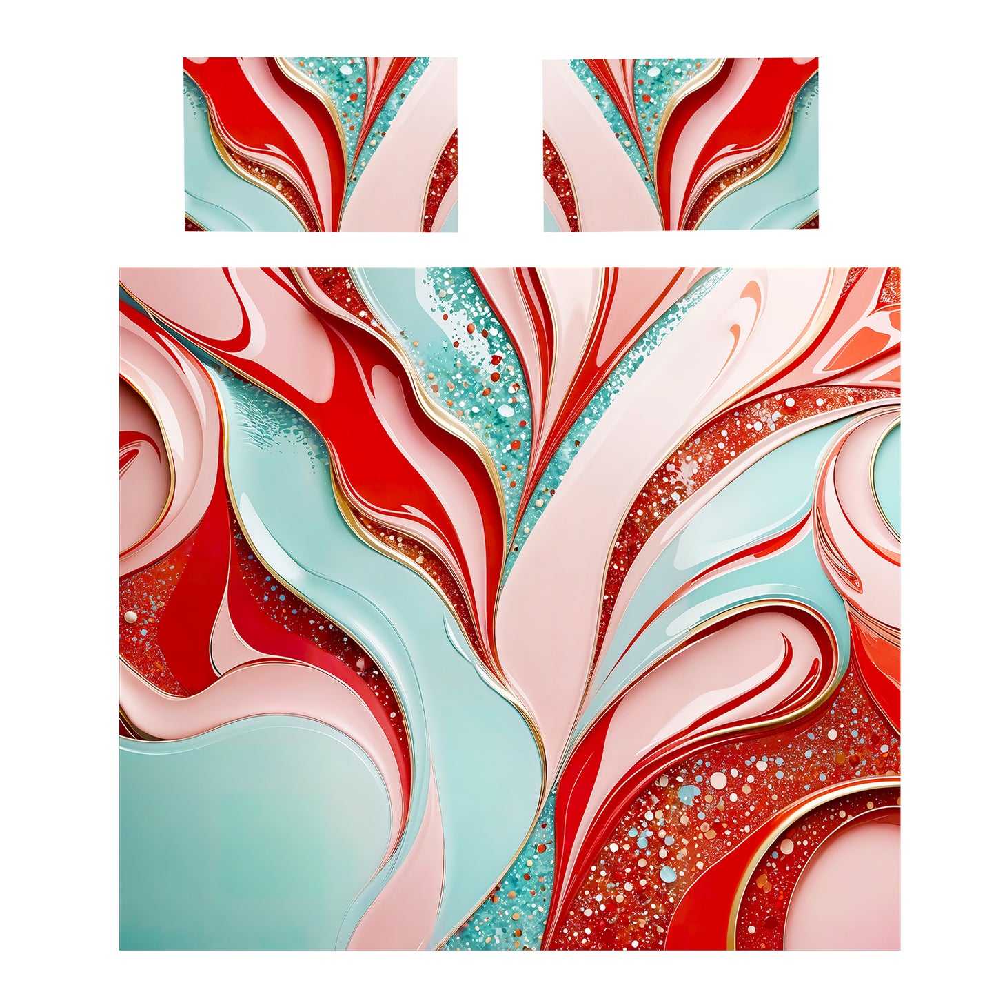 Tides of Shapes Duvet Cover Set