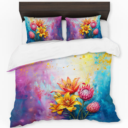 Tiger Lily & Protea Duvet Cover Set