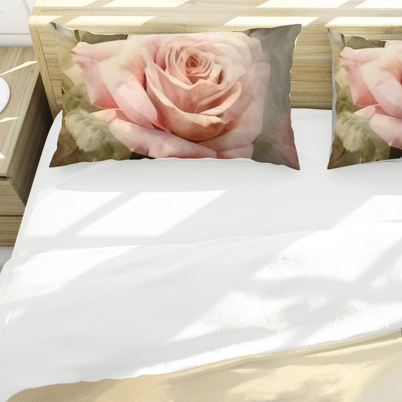 Timeless Pink Roses Duvet Cover Set