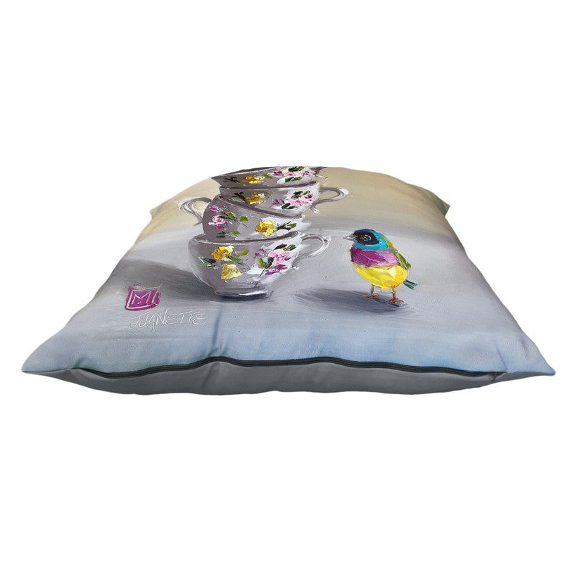 Tiny Sparrow Tea Party Luxury Scatter by Juanette Menderoi