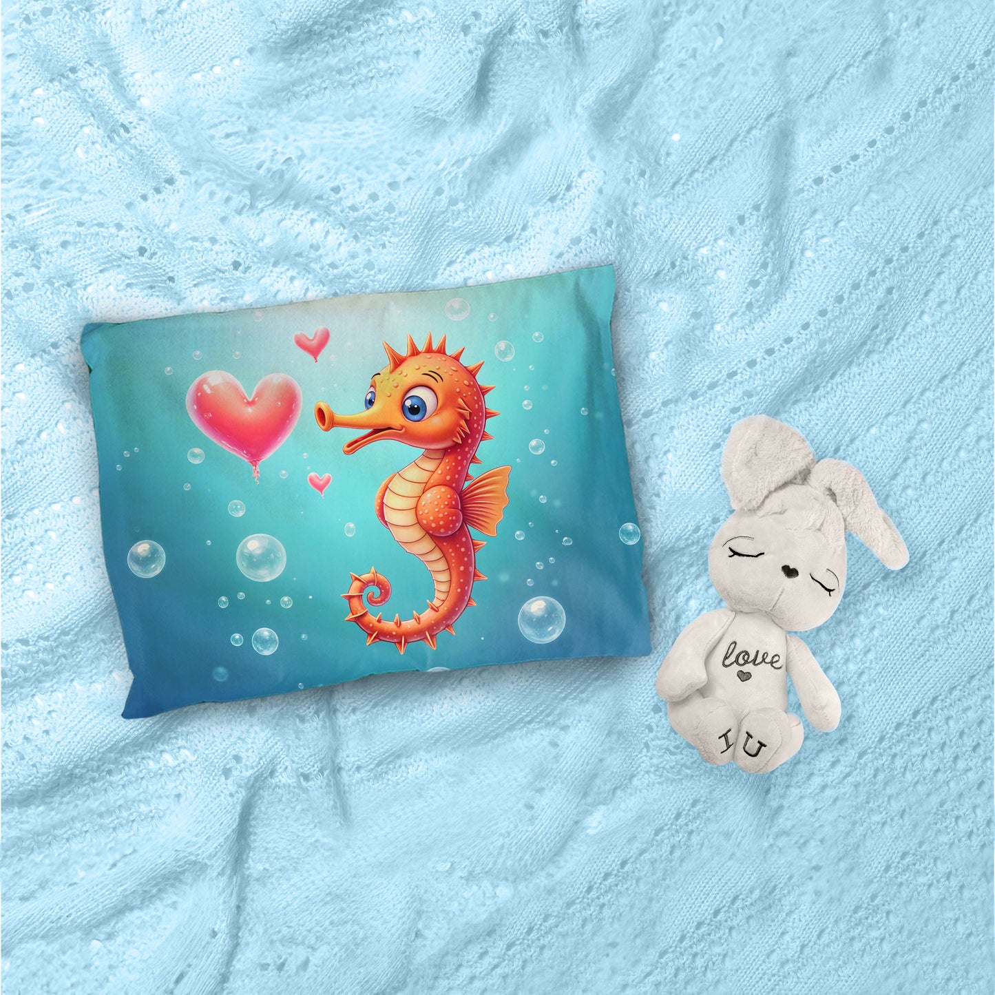 Tiny Tides Seahorse Cot Set