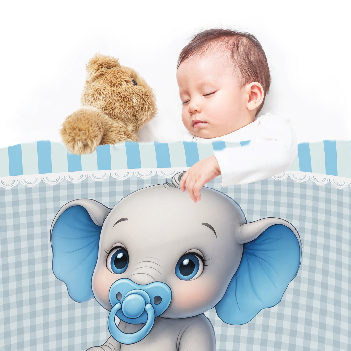 Tiny Trunk Baby Fleece Blanket