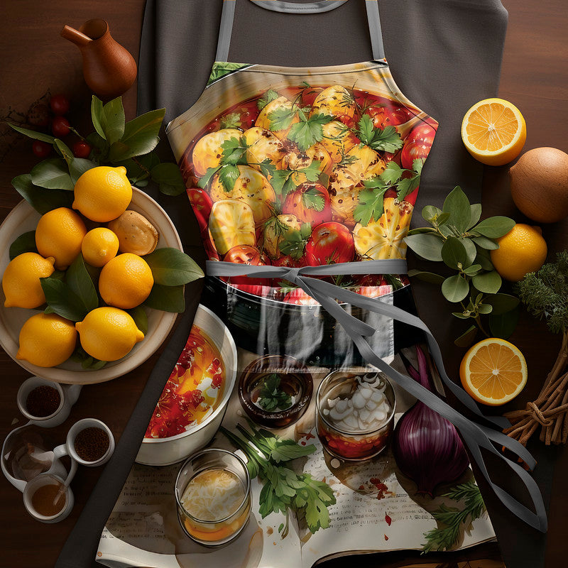 Tomato Casserole Medium Length Apron