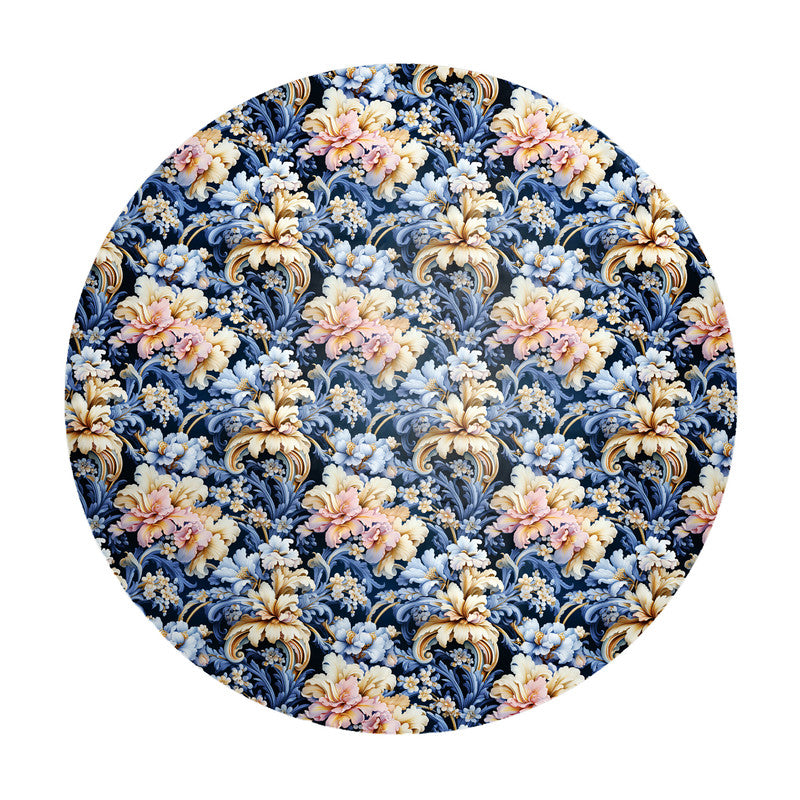 Touch Of Peach Floral Round Tablecloth