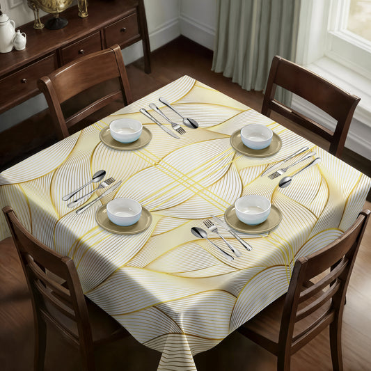 Touch of Gold Square Tablecloth