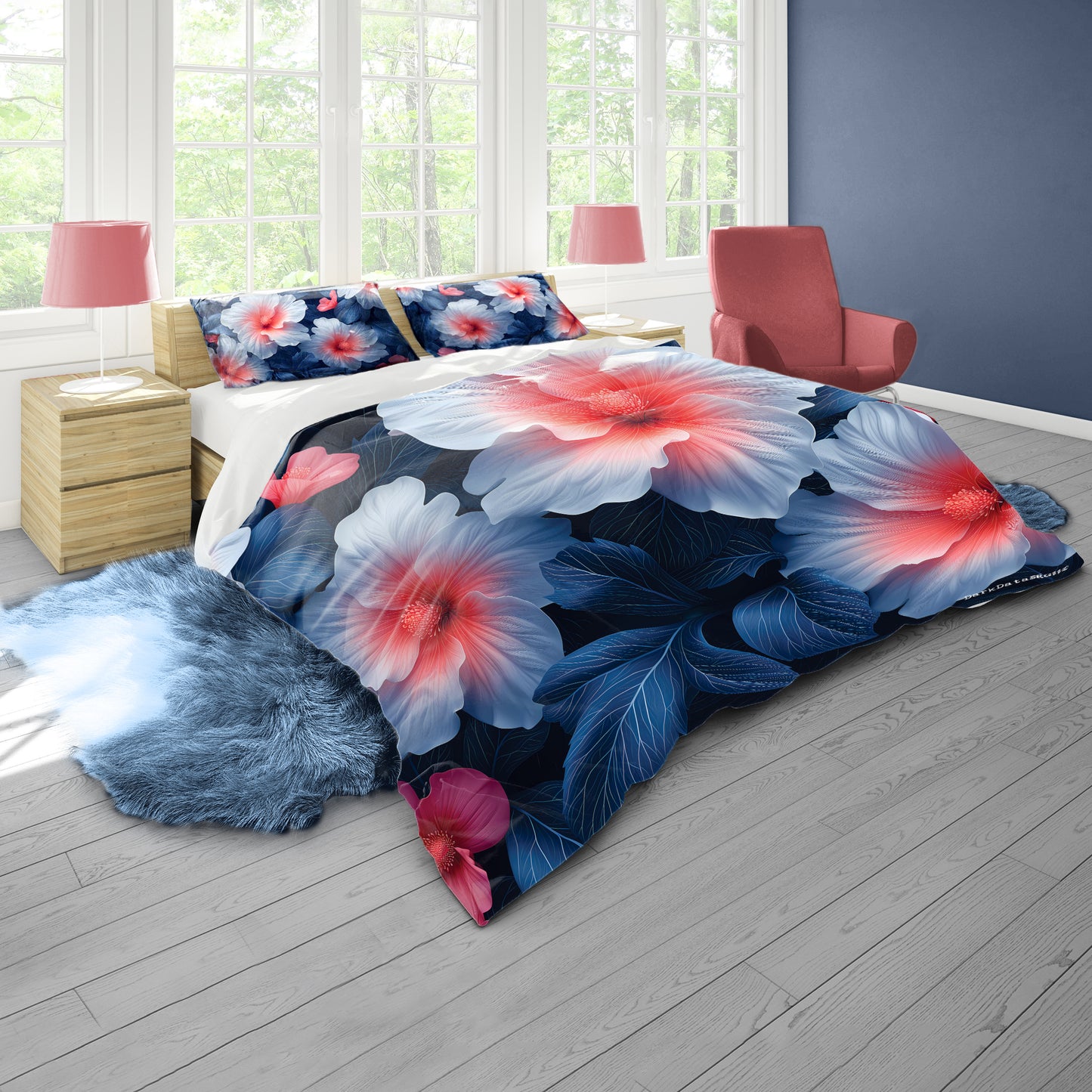Transparent Florals by Wikus Schalkwyk Duvet Cover Set