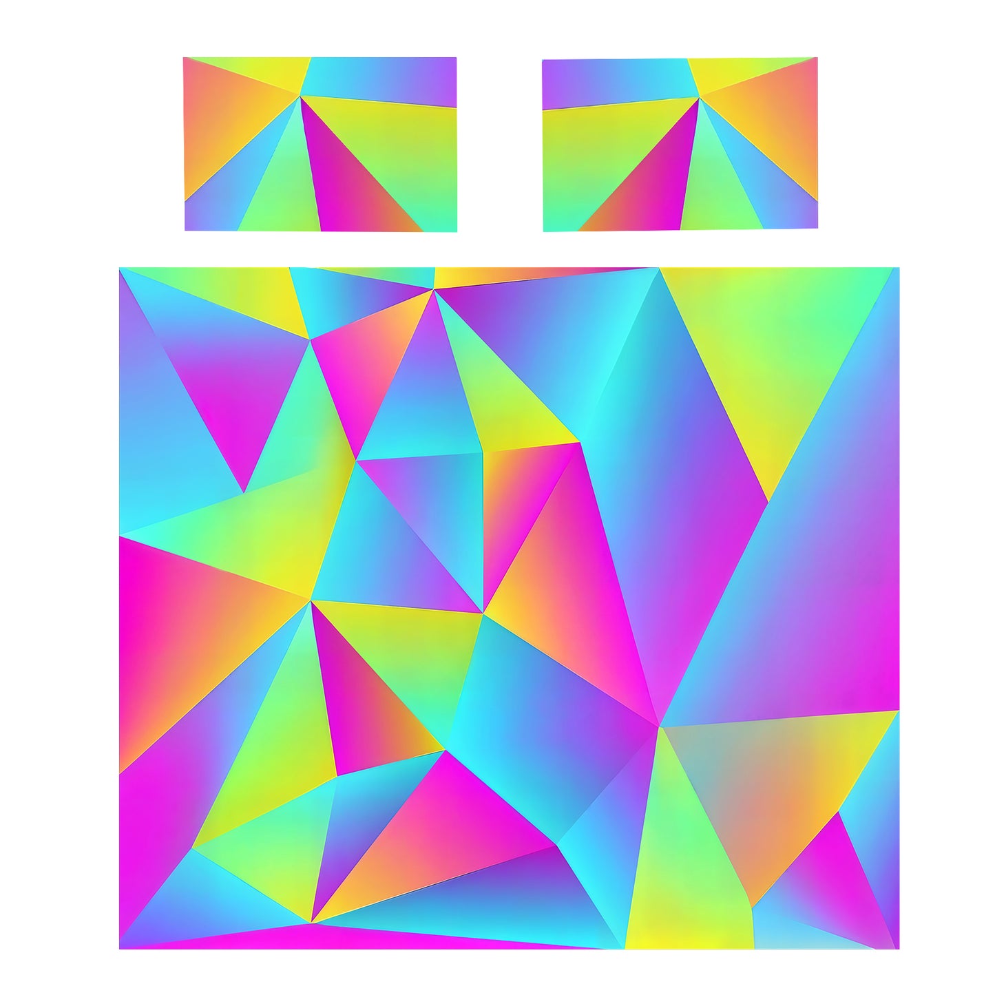 Tri-angle Mirage Duvet Cover Set