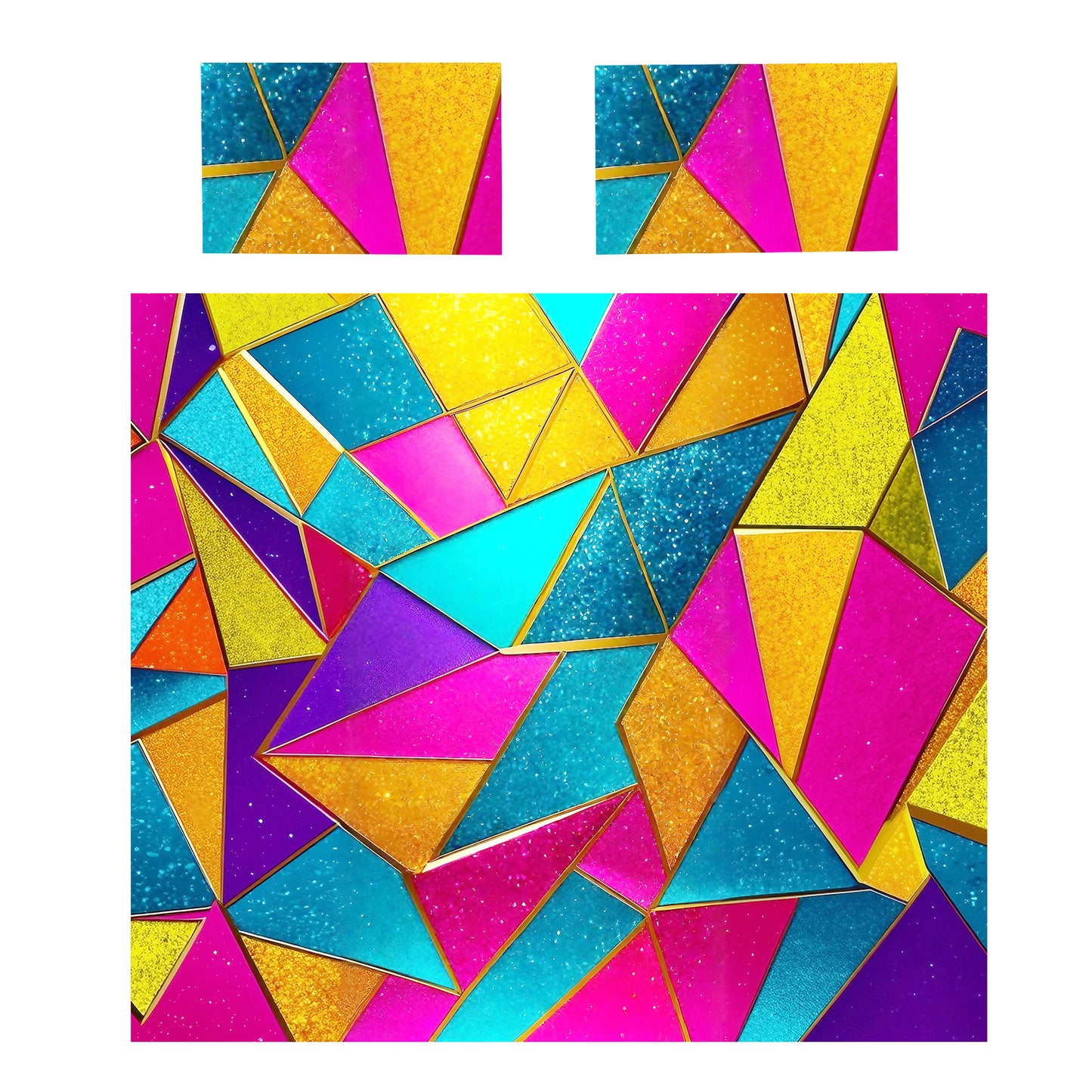 Triangular Colours Duvet Cover Set