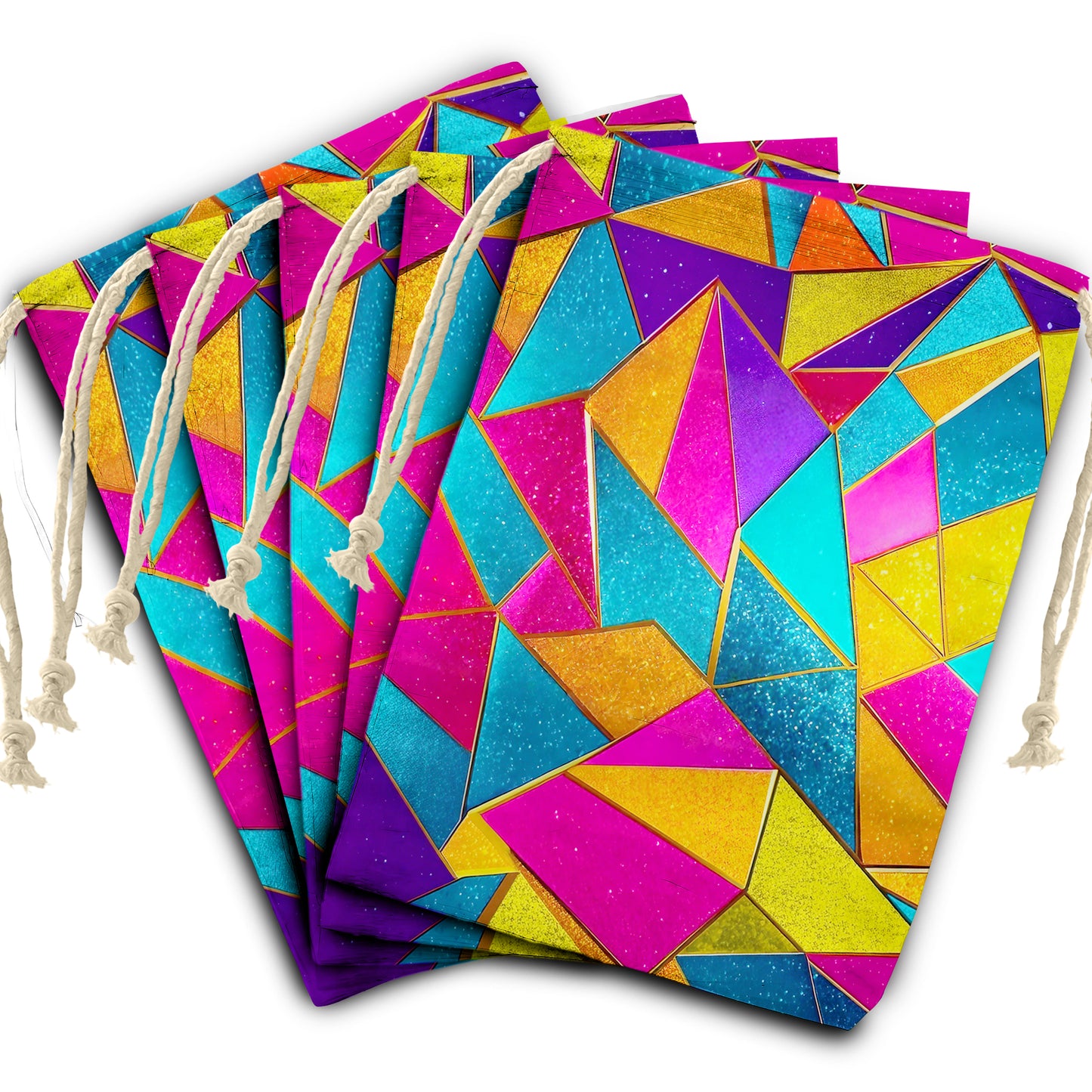 Triangular Colours Gift Bag (Set of 3)