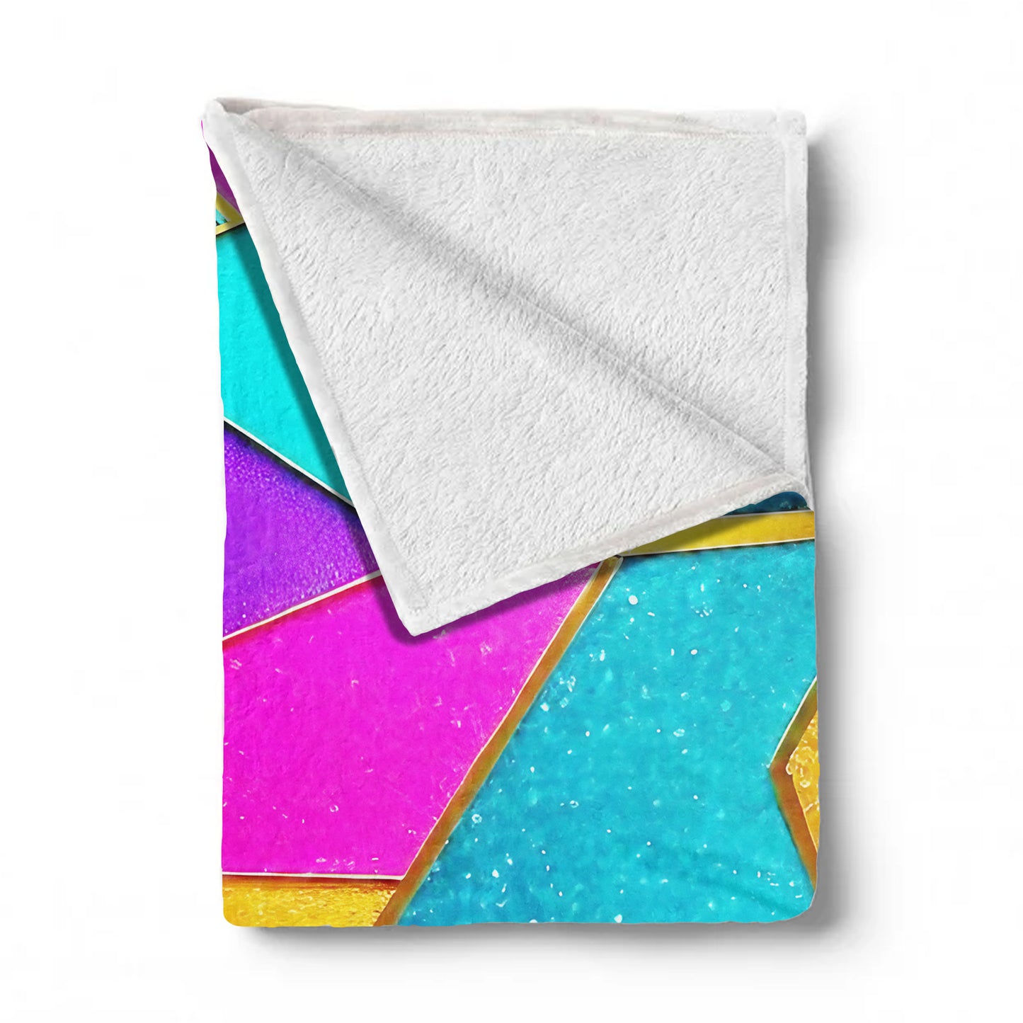 Triangular Colours Light Weight Fleece Blanket