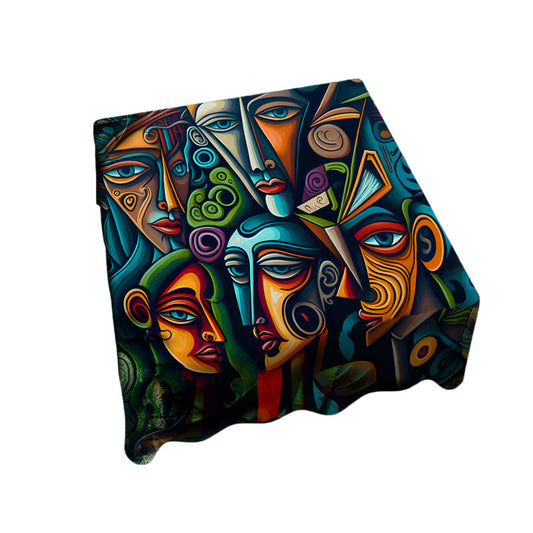 Tribal Abstract Square Tablecloth