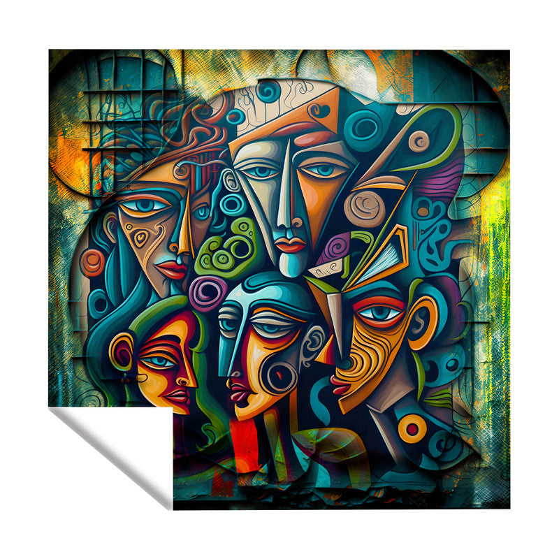 Tribal Abstract Square Tablecloth