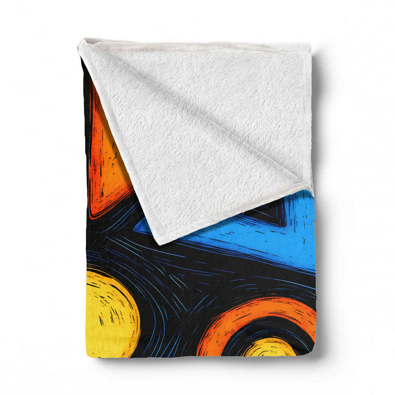 Tribal Energy Light Weight Fleece Blanket by Wikus Schalkwyk