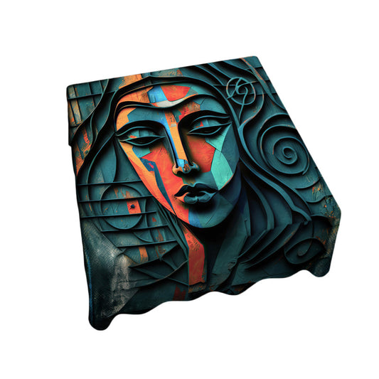 Tribal Geometry Square Tablecloth