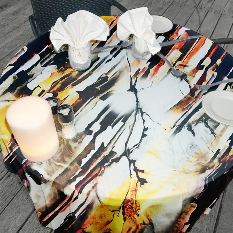 Tribal Rhythm Round Tablecloth